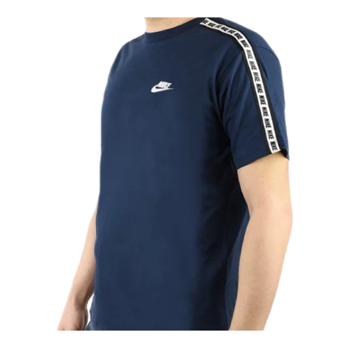 Nike Nike Tape Repeat Tee Navy Blue UK L 2