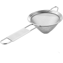 304 Stainless Steel Fine Mesh Strainer (3.3") – Kitchen & Cocktail Sieve for Tea Rice, Oil, Noodles, Fruits, Vegetables