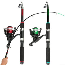 AllinOne Fishing Starter Set with Rod, PreSpooled Reel, and Tackle Box Red Rod Set