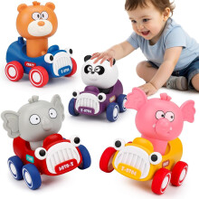 Press and Go Animal Toy Cars For Toddlers 1 - 3, Push - Go Racing Baby Cars For Infants 6 - 18 Months, Ideal First Birthday & Toddler Gifts For 1 - 3