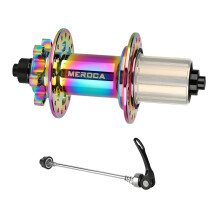 Rear bicycle hub, 32 holes, , 120 sounds, disc brake, thruaxle with quickrelease lever, colorful