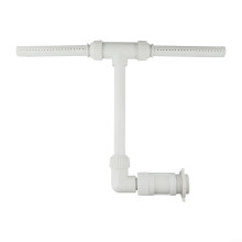 Pool Fountain Waterfall Sprayer, Adjustable Water Dual Spray Sprinkler, for Above Ground Pools, Inground Pools, Spruce Up Backyard, White