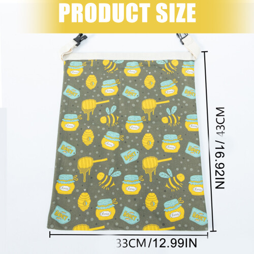 Multipurpose Bees Wax Cotton Bread Storage Bag-Christmas style 2
