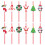 Christmas Tree Paper Straws Disposable Party Decorations 1