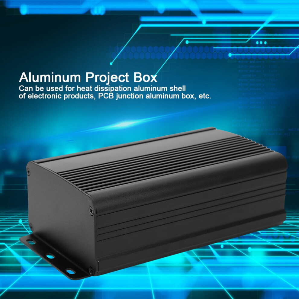 Aluminium-Projektbox, mattschwarz, Gehäuse,