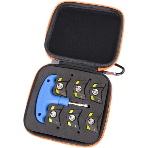 Adjustable weight system for clubhead speed in golf clubs with practical tool 1