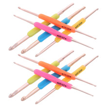 10Ud Herramientas De Crochet Doble Punta Para Manualidades En Colores
