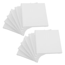 15Pcs Compact Cotton Canvas Boards for Painting White Mini Panels