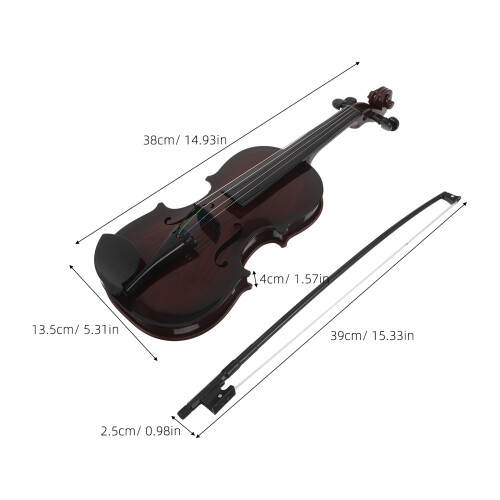 Toddler Violin Toy Plastic Coffee Musical Learning Aid 2