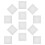 15Pcs Compact Cotton Canvas Boards for Painting White Mini Panels 10