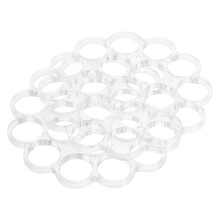 2Pcs Acrylic Flower Arranging Disk Clear Floral Grid Tool for Home Use