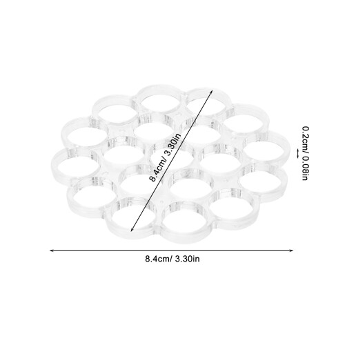 2Pcs Acrylic Flower Arranging Disk Clear Floral Grid Tool for Home Use 2