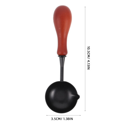 Cucchiaio Sigillo Cera Nonstick Legno E Metallo Per Hobby 1