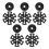 1Set Vervangbare Bergstok Rubber Tips Met Sneeuw- En Modderbeschermers 1