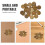 1Conjunto Decoração Conchas De Natural Cor Marrom 5