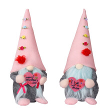 Poupée en forme de cœur Gnome pour la fête des mères, ornement