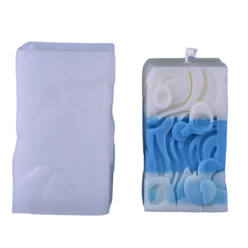 KyeeaDIY Moules à Bougies 3D Ange Resin Moule Silicone Fondant Moules En Résine Epoxy De Cuisson