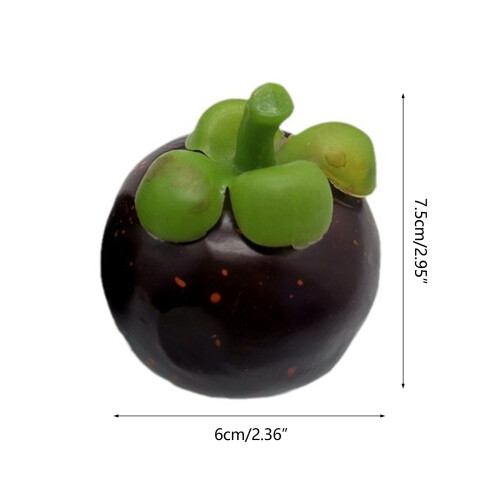 Mangoustans artificiels réalistes, 10 pièces, simulation de 2