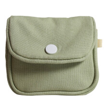 Petit sac en toile de couleur unie, porte-monnaie étanche,-Vert
