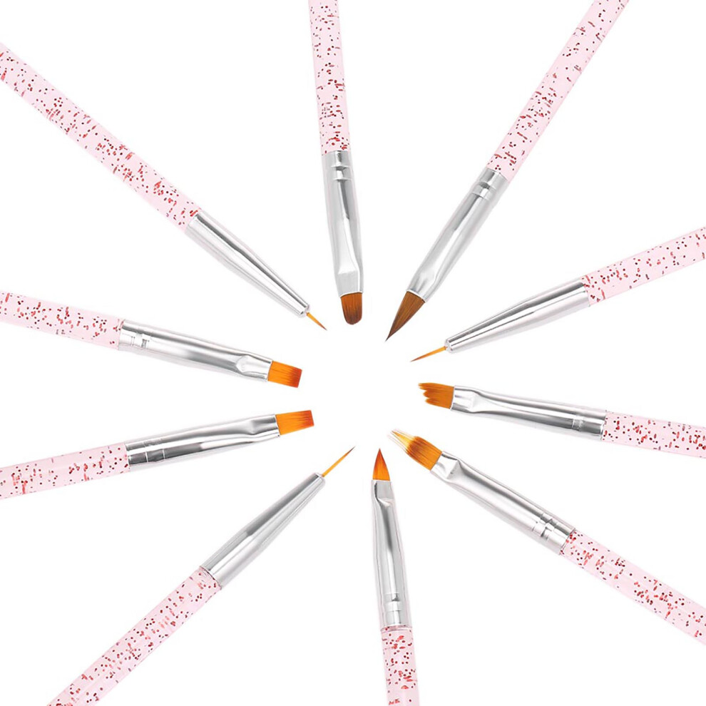 10 teile/satz Nail art Pinsel Malerei Zeichnung