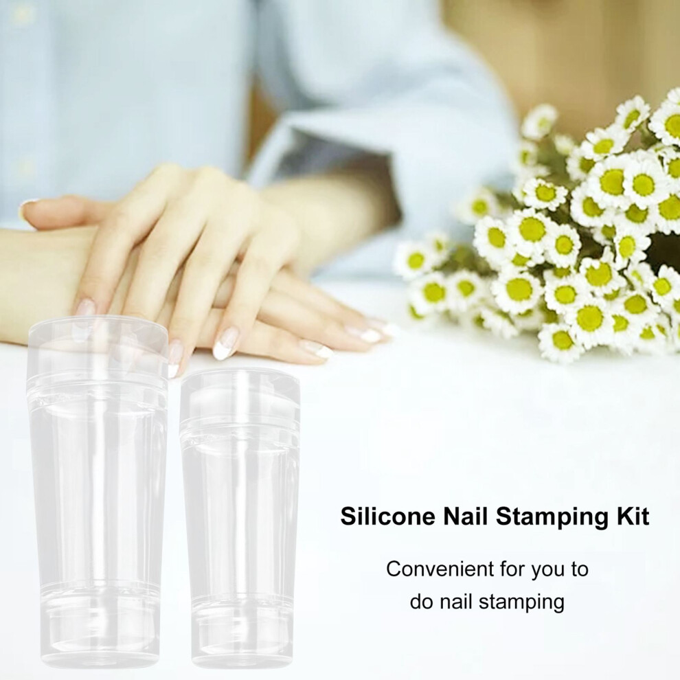 Silikon-Nagelstempelset, Nailart-Stempel mit