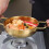 Koreanischer Ramen-Kochtopf mit Griff, Edelstahl, 11