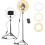 Professional Bicolor Ring Light, Adjustable Brightness Video Conferencing, Overhead Phone Mount YouTube Creators, Space Saving Design Uniform durable 1
