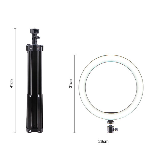 Professional Bicolor Ring Light, Adjustable Brightness Video Conferencing, Overhead Phone Mount YouTube Creators, Space Saving Design Uniform durable 1