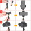 Professional Bicolor Ring Light, Adjustable Brightness Video Conferencing, Overhead Phone Mount YouTube Creators, Space Saving Design Uniform durable 3