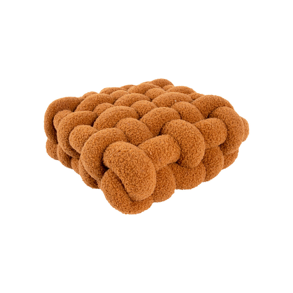 Knot Pillow Ball Soft Decorative Throw Pillows Handmade Knitted Plush Round Boucle Decorative Cushion Lambswool Knot Pillow For Bedroom Living Room Pi