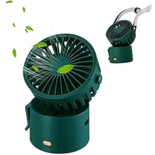 Csendes személyi akkumulátoros ventilátor, kis méretű, újratölthető akkumulátor, 3 állítható sebesség, tökéletes forró nyári
