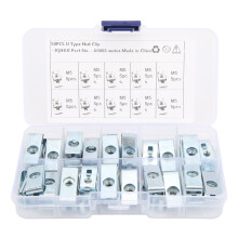 Clips de fixation métalliques pour tableau de bord, panneau de porte, intérieur. Jeu d'écrous en forme de U résistants à l'usure et à la
