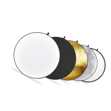 Lichtreflektor, 80 cm, 5-in-1, zusammenklappbarer