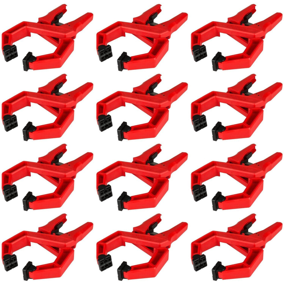 Ratchet Clamp Quickrelease Woodworking Hand Clamp 4Inch Open Jaw 4Inch Reach 12 Pack 9426802224962