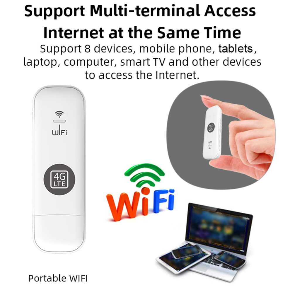 Tragbarer Mobiler Hotspot 4G Usb-Wlan-Router, 7406045399698