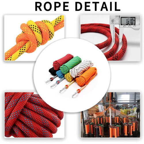 Climbing Rope 10mm  Strength Static Rope 60m Blue 2