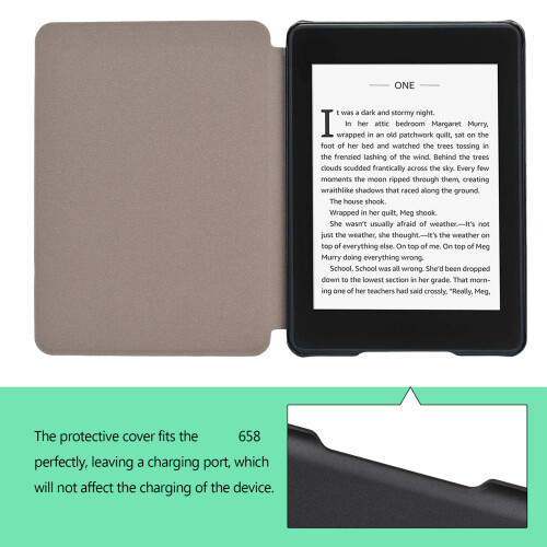 E-Book-Lederhülle für Kindle 658 (10. Generation,
