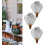 Automatic Watering Pots Set 3Pack Plastic Insertion Type for Controlled Watering and Plant Growth 4