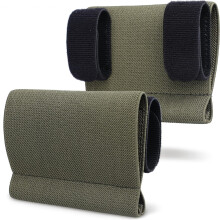 (Green) Elastic Tourniquet Holder, Tactical Duty Belt Sleeve for Horizontal Carry and Secure Retention, Survival Gear Accessory, Black