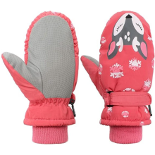 (S(Fits 2-4 years), Pink Fox) Trends Toddler Winter Snow Mittens - Waterproof Warm Fleece Ski Gloves for Boys & Girls