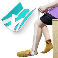 (Blue) Sock Assist Tool for Easy Dressing Without Bending, Ideal for Seniors and Limited Mobility, Dark Blue.