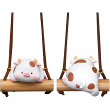 (Little calf) Cute cow car rearview mirror accessories - Cute animal decorations, ideal car decoration gifts for women and girls