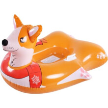 Family Inflatable Snow Tube with Dual Handles, for Winter Fun and Outdoor Sledding Activities, Bright Colors
