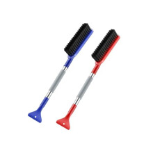 Dual-Pack 23-Inch Winter Car Care Kit, Detachable Scraper and Brush with Comfort Grip, for Efficient Snow Removal, Classic Black and Blue