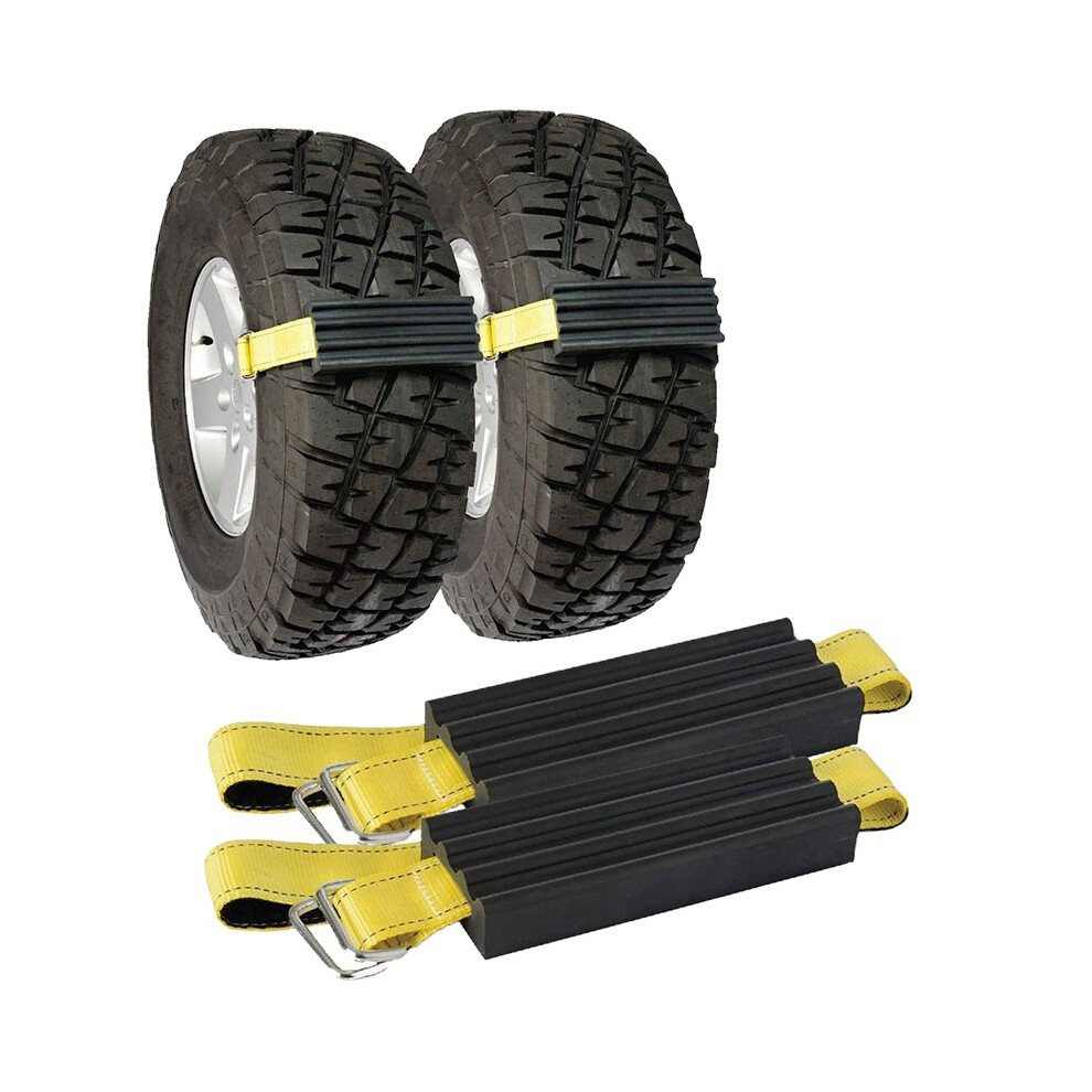 2-Pack Emergency Tire Traction Device, Anti-Skid Recovery Straps For Cars And Compact Suvs In Snow Mud Or San 7449604223874
