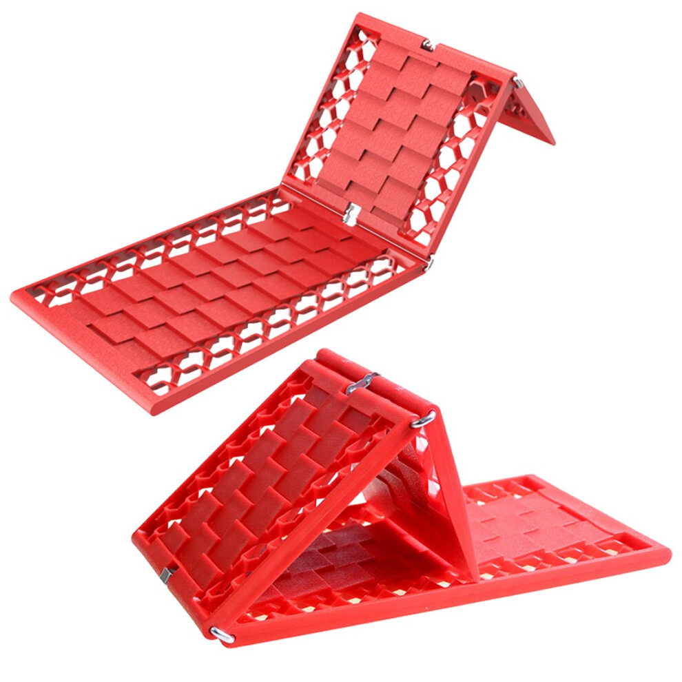 Foldable 2-Pack Tire Traction Mats, Emergency Vehicle Recovery Aid For Snow, Mud, Sand And Ice Conditions 7449604223843