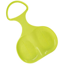 (Green) All-Season Heavy-Duty Sled with Padded Cushion & Secure Grip, for Snowy Hills Grassy Slopes Sandy Dunes, Classic Blue Design