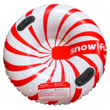 (Style 1) Large 33.5-Inch Inflatable Snow Tube for Adults, Heavy-Duty Sledding Design with Secure Handles, for Winter Hill Adventures
