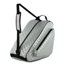 (Silver/Black) Universal Skate Carry Bag for All Ice and Roller Types, Compact Storage Solution for Kids & Adults, Classic sliver Design