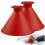 (2-pack) Dual-Pack Cone Shape Ice Scraper with Funnel Feature, Efficient Windshield Winter Care Tool, Vibrant Red Color 1